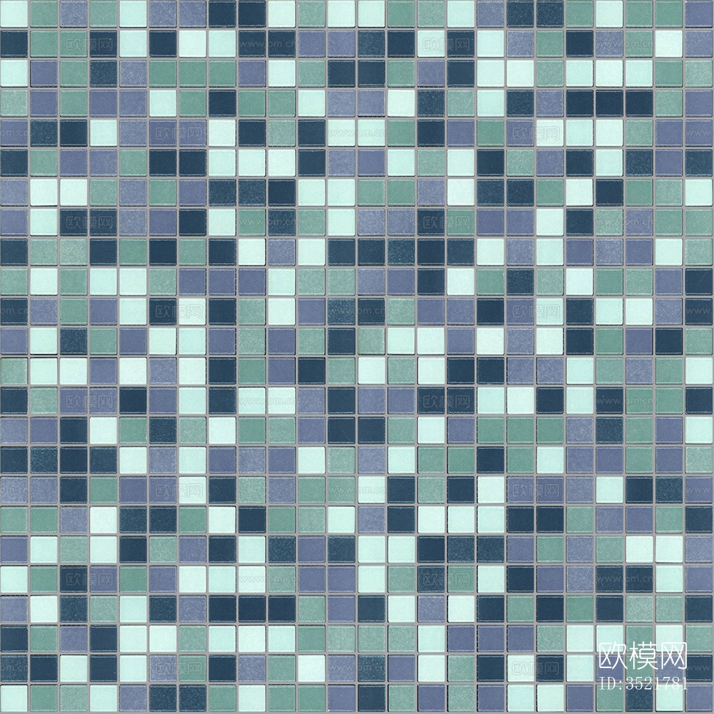 无缝浴室泳池蓝色马赛克瓷砖石材方格子砖拼花地砖墙砖瓷砖下载