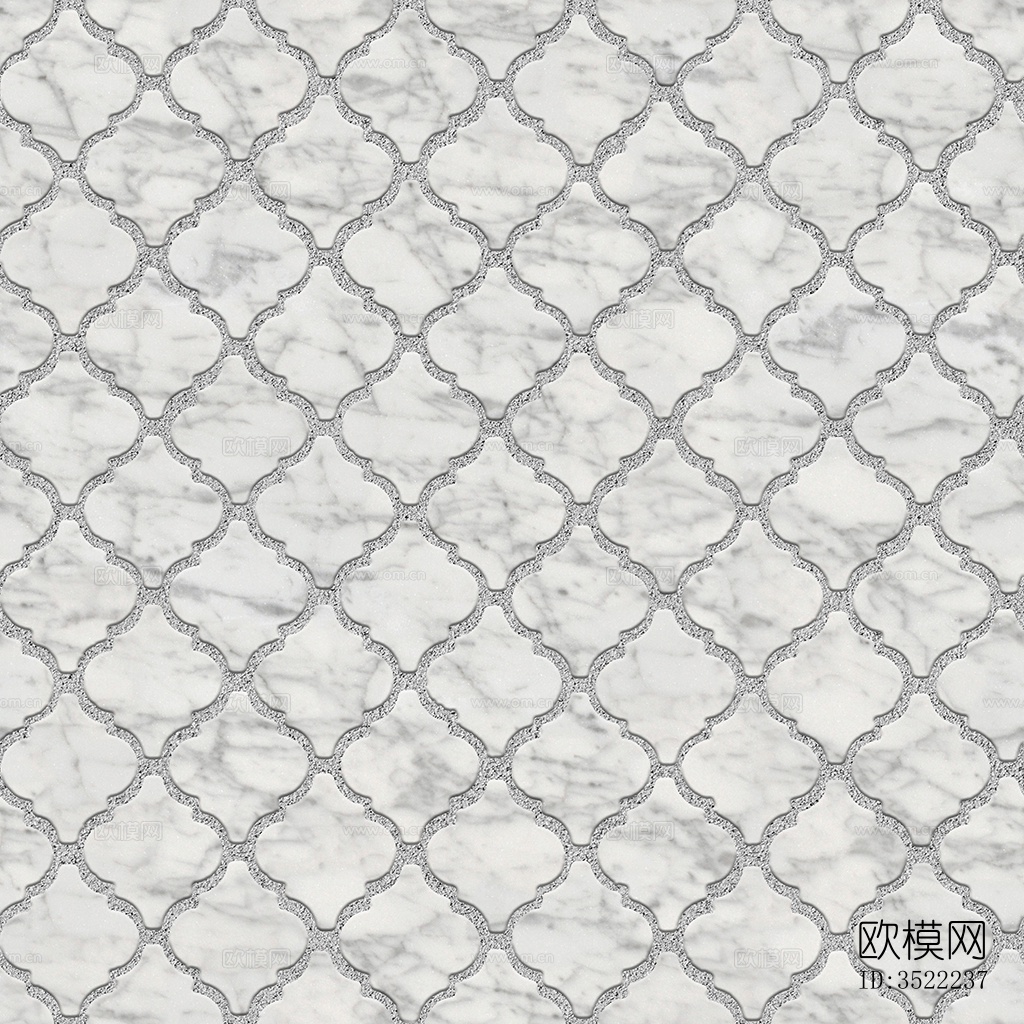 无缝花岗岩石材拼花地砖人行道路地面广场铺贴下载