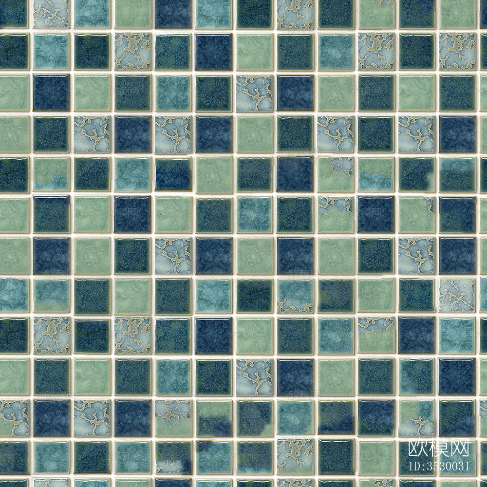 无缝浴室泳池蓝色马赛克瓷砖石材方格子砖拼花地砖墙砖瓷砖下载
