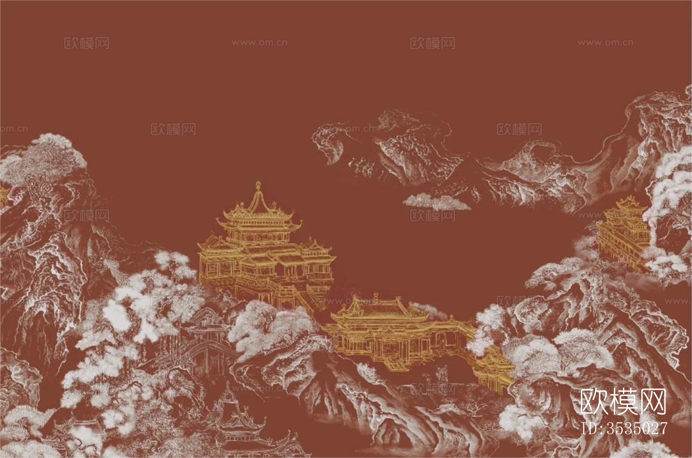 新中式山水壁纸下载