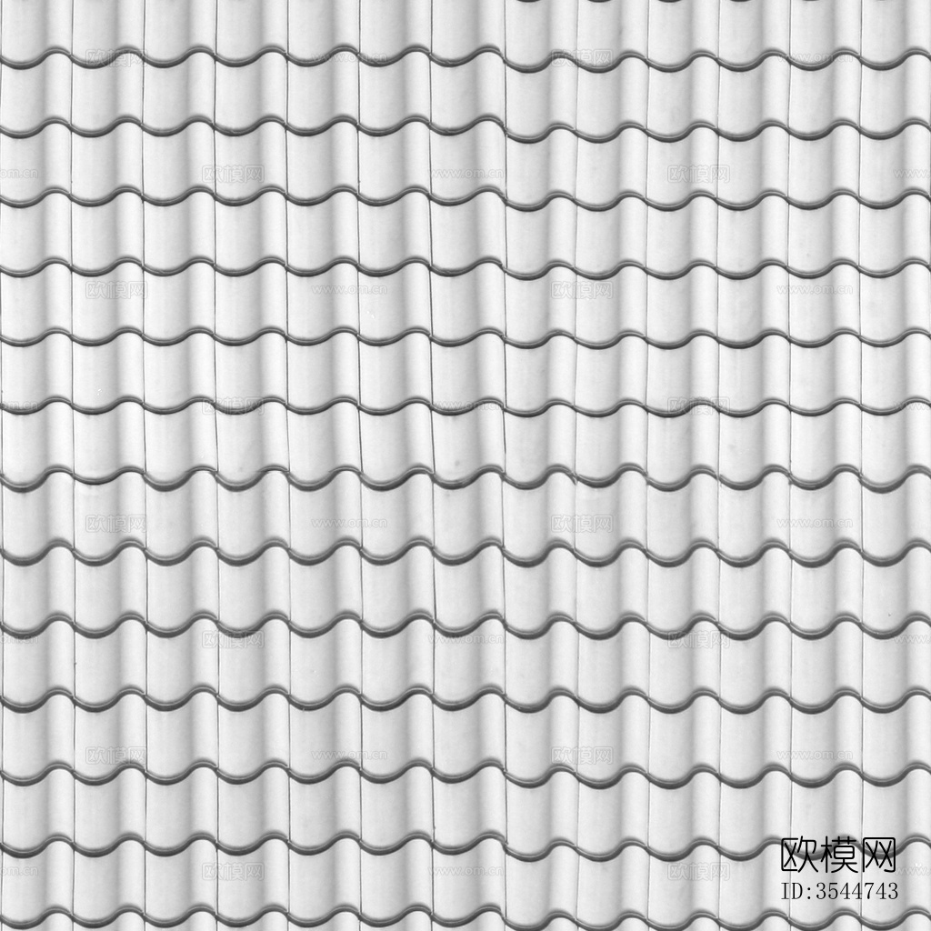 无缝别墅建筑屋顶陶土陶瓷瓦片下载