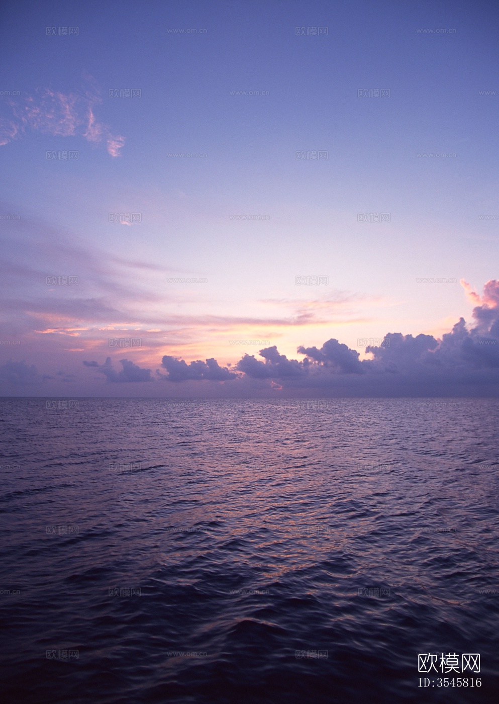 黄昏夕阳落日海上雾气傍晚彩霞下载