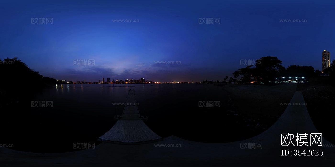 滨江夜景天空下载