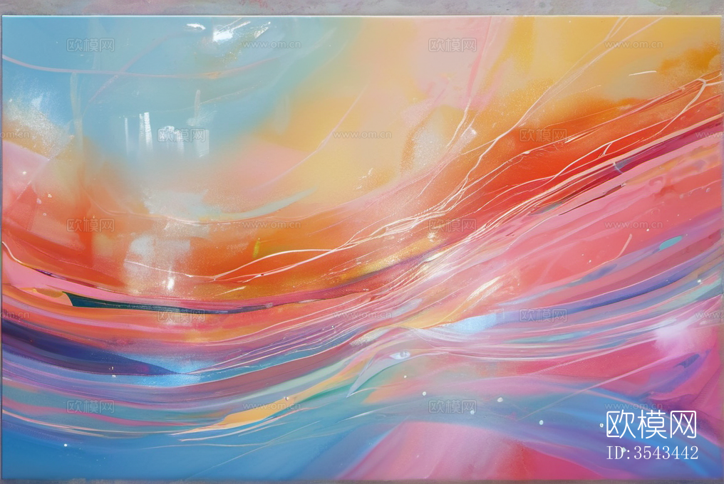 现代抽闲画 全息科技下载