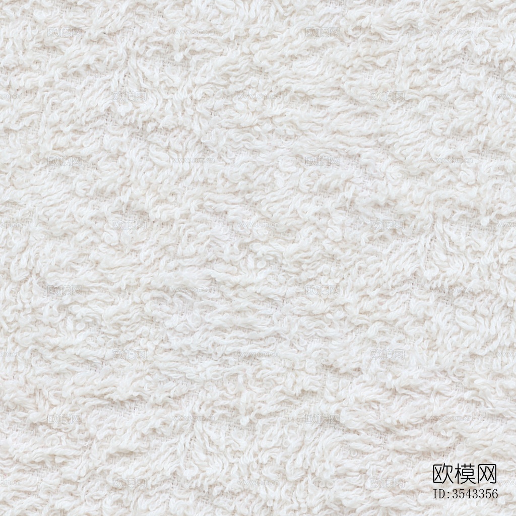 无缝奶白色羊羔绒毛呢针织地毯贴图7下载