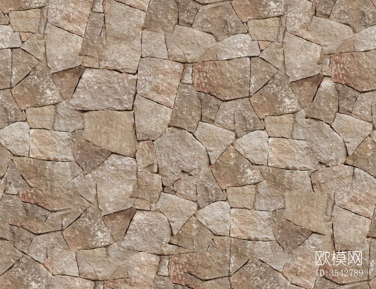 无缝黄灰色毛石墙面贴图1245下载