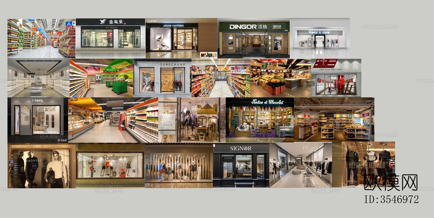 商业门店_服装店超市贴图28