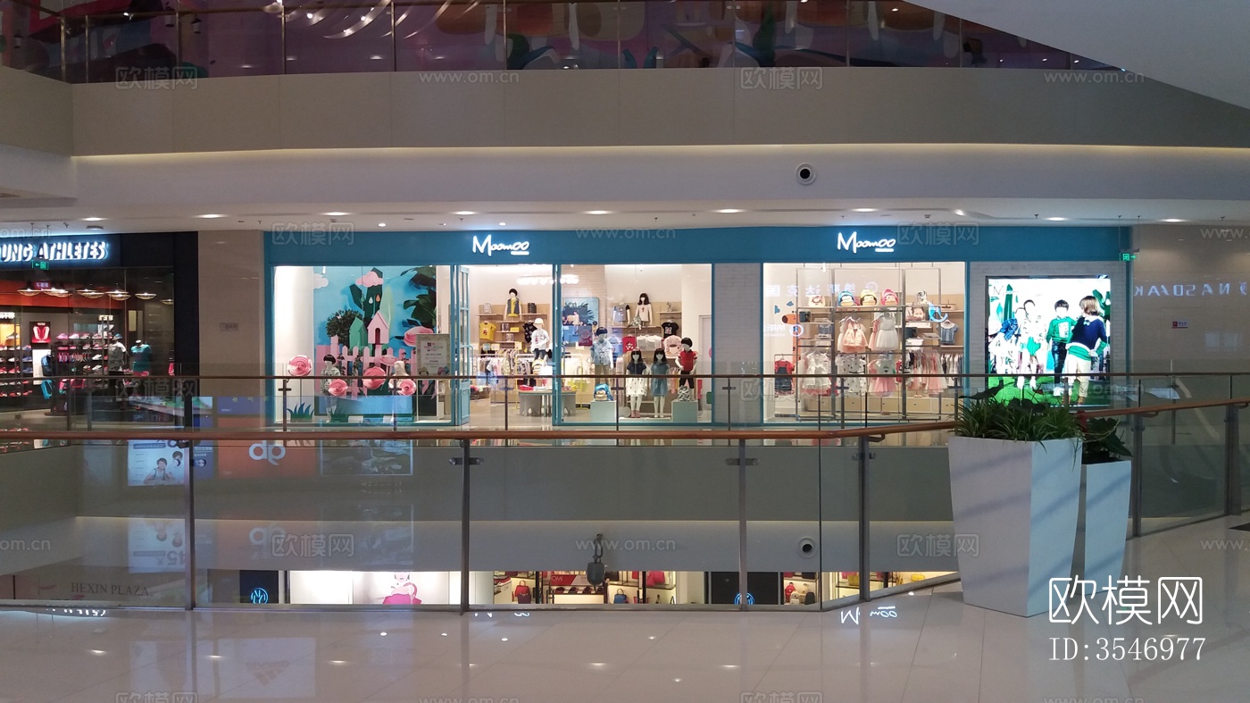 商场店铺内景贴图下载