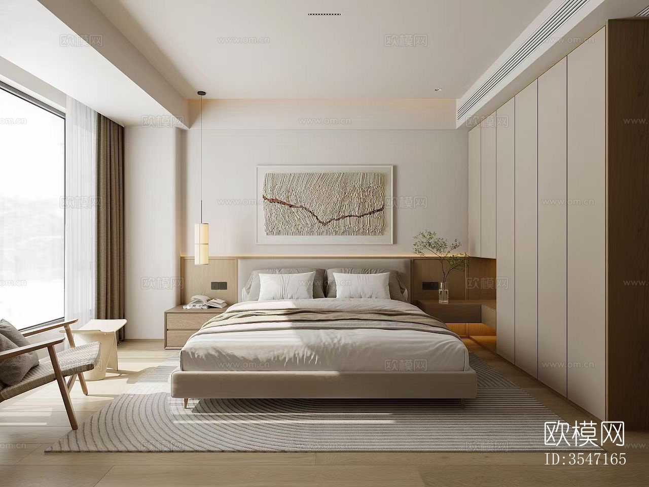 现代卧室_室内贴下载