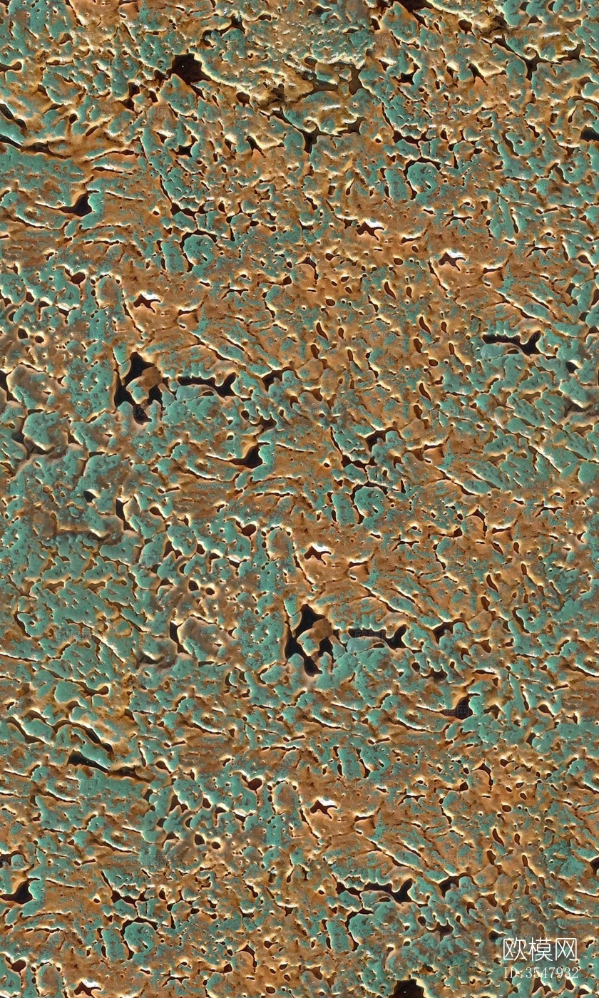无缝做旧锈迹青铜贴图下载