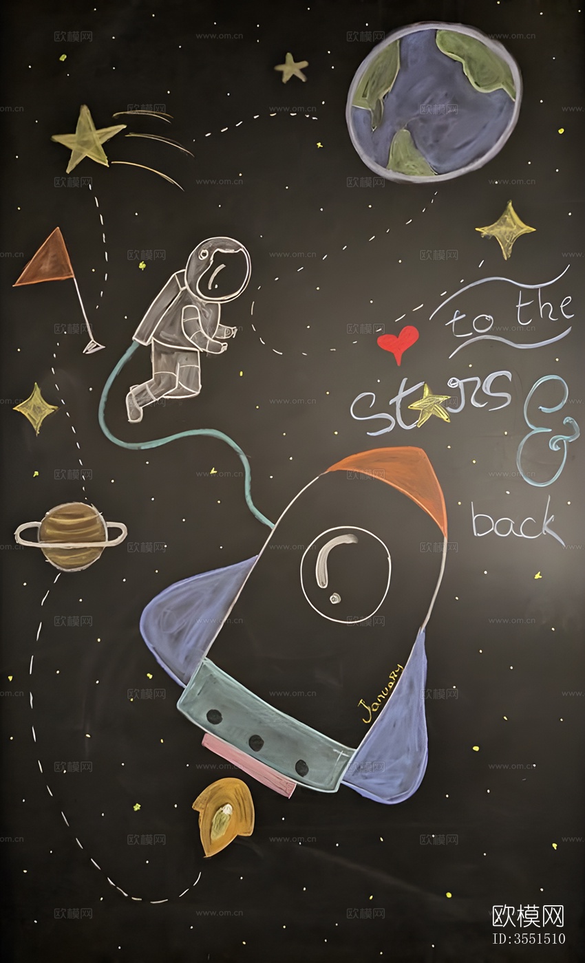 黑板涂鸦画下载