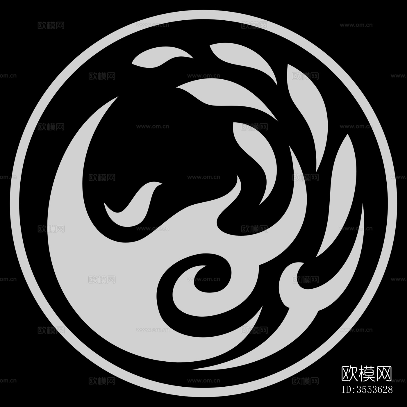 现代轻奢凹凸压纹图案肌理软包皮革纹理贴图下载（渲染图2）