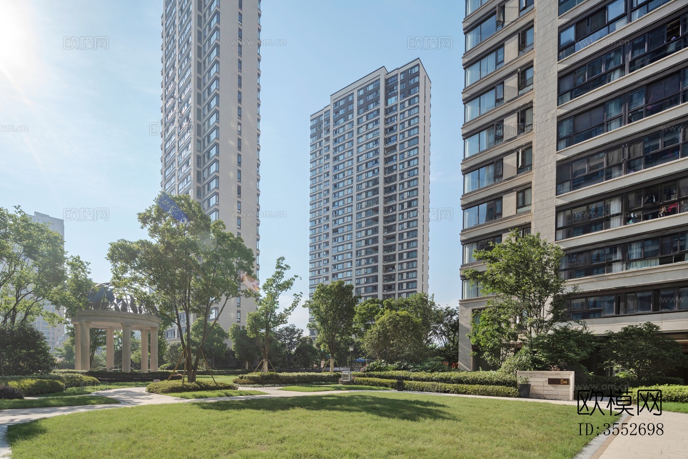 外景小区外景贴图下载