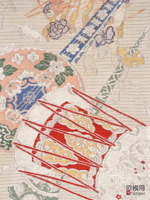 中式青瓷纹样纹理贴图图案花纹下载（渲染图3）