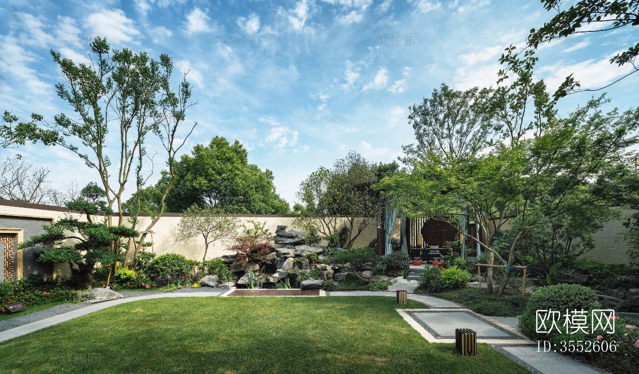 庭院外景贴图下载