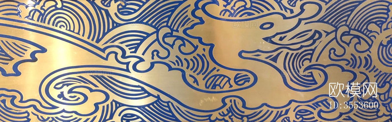 现代轻奢凹凸压纹图案肌理软包皮革纹理贴图下载（渲染图1）