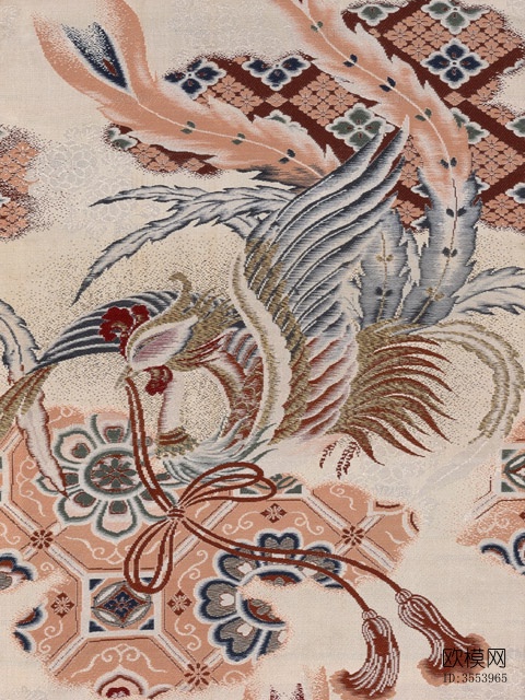 中式青瓷纹样纹理贴图图案花纹下载（渲染图4）