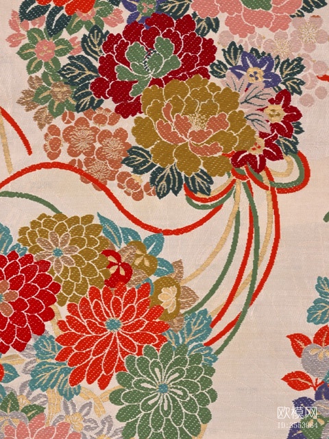 中式青瓷纹样纹理贴图图案花纹下载（渲染图2）