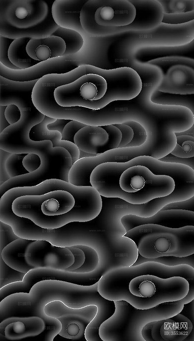 现代轻奢凹凸压纹图案肌理软包皮革纹理贴图下载（渲染图1）