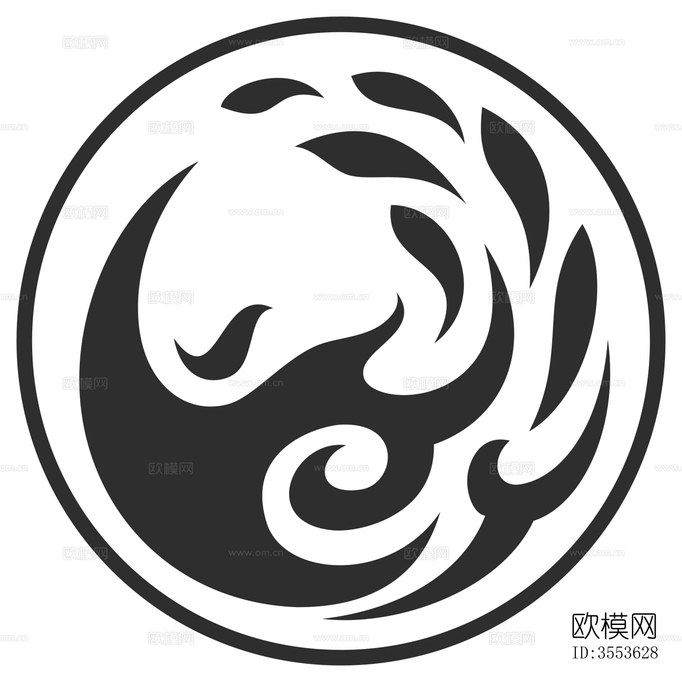 现代轻奢凹凸压纹图案肌理软包皮革纹理贴图下载（渲染图3）