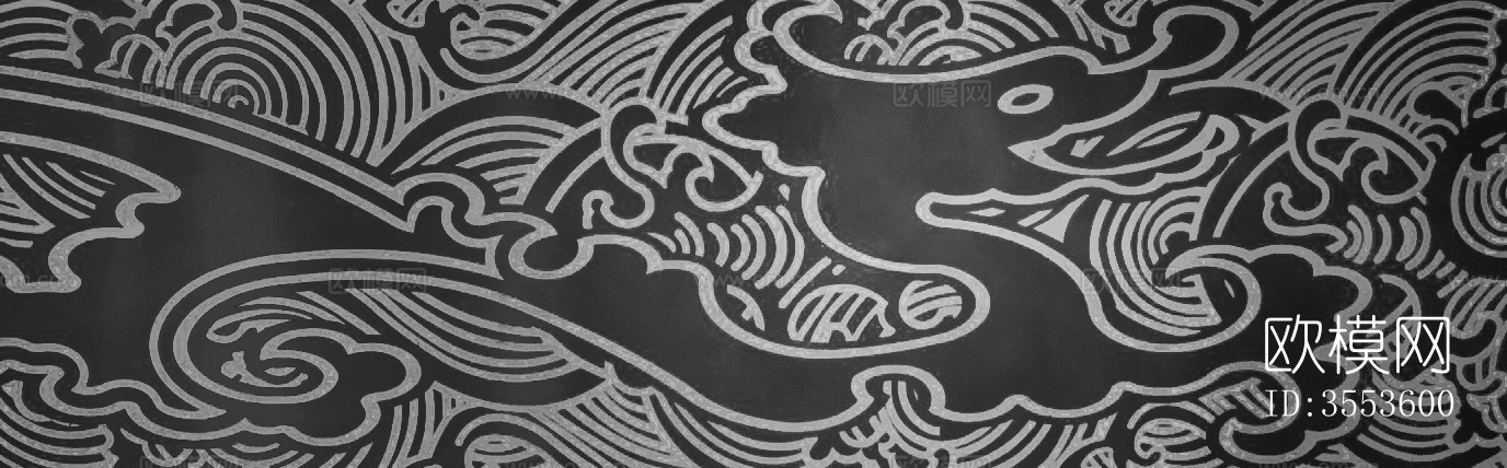 现代轻奢凹凸压纹图案肌理软包皮革纹理贴图下载（渲染图3）