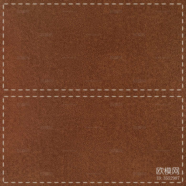 皮革-皮纹砖图案高清贴图下载（渲染图3）