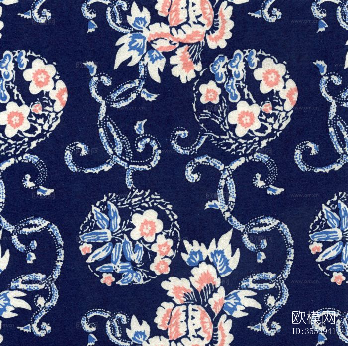 中式青瓷纹样纹理贴图图案花纹下载