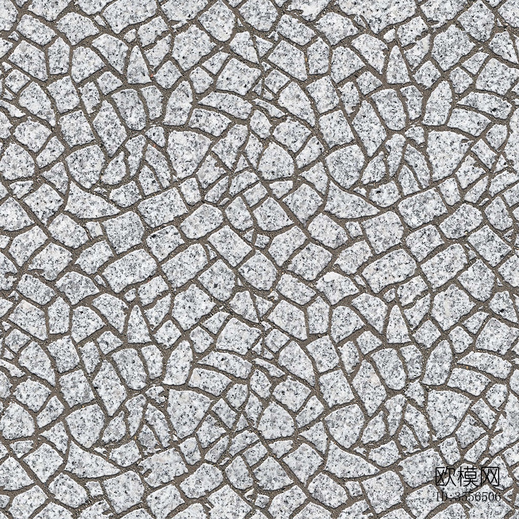 无缝不规则拼花石板地砖人行道路地面广场铺贴下载