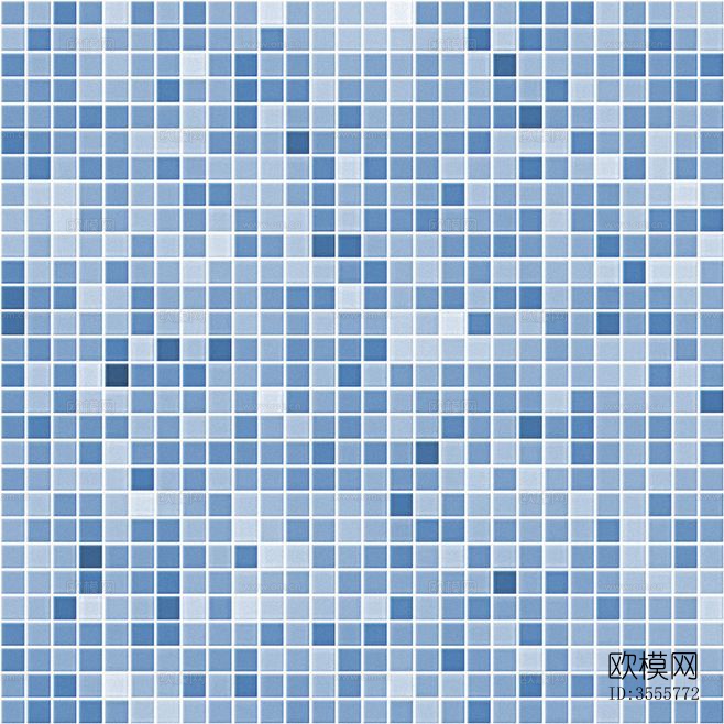 蓝色泳池马赛克卫生间高清贴图下载