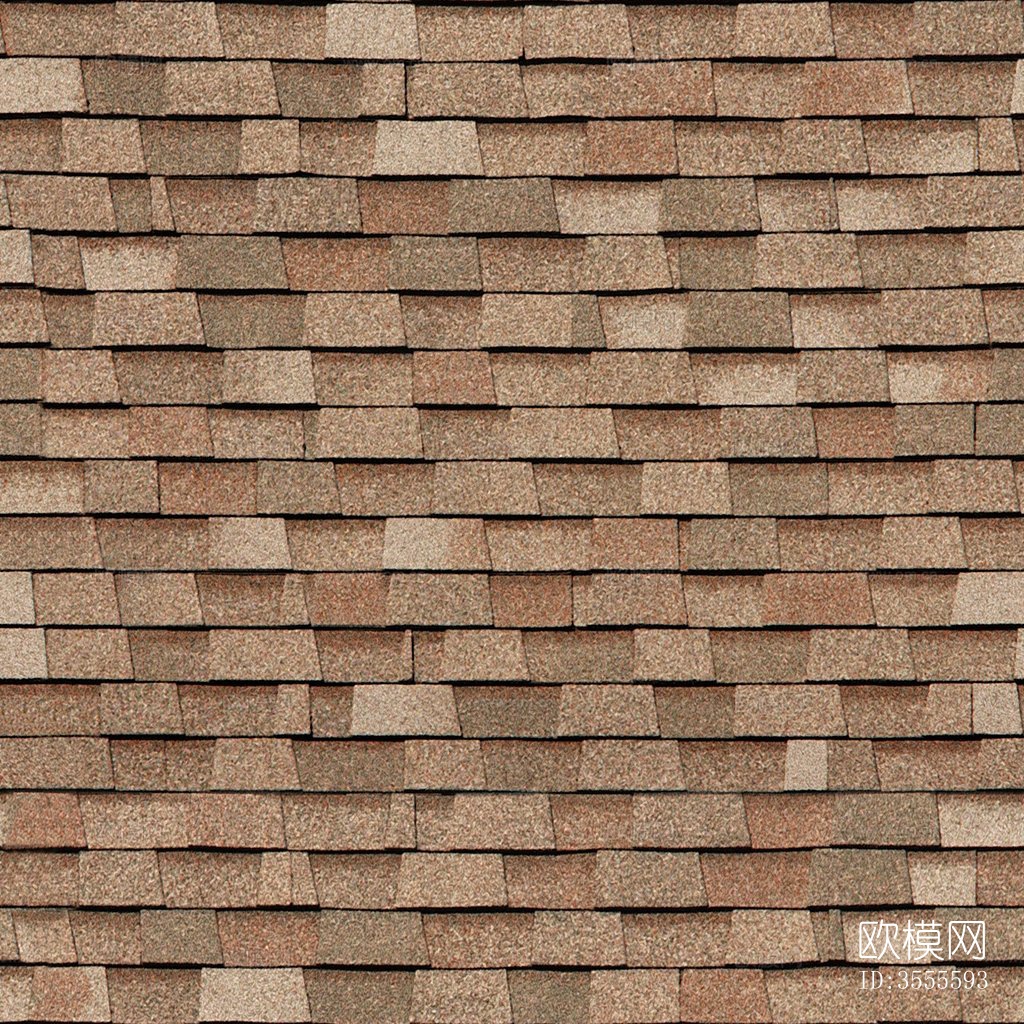 无缝别墅建筑屋顶沥青瓦片下载