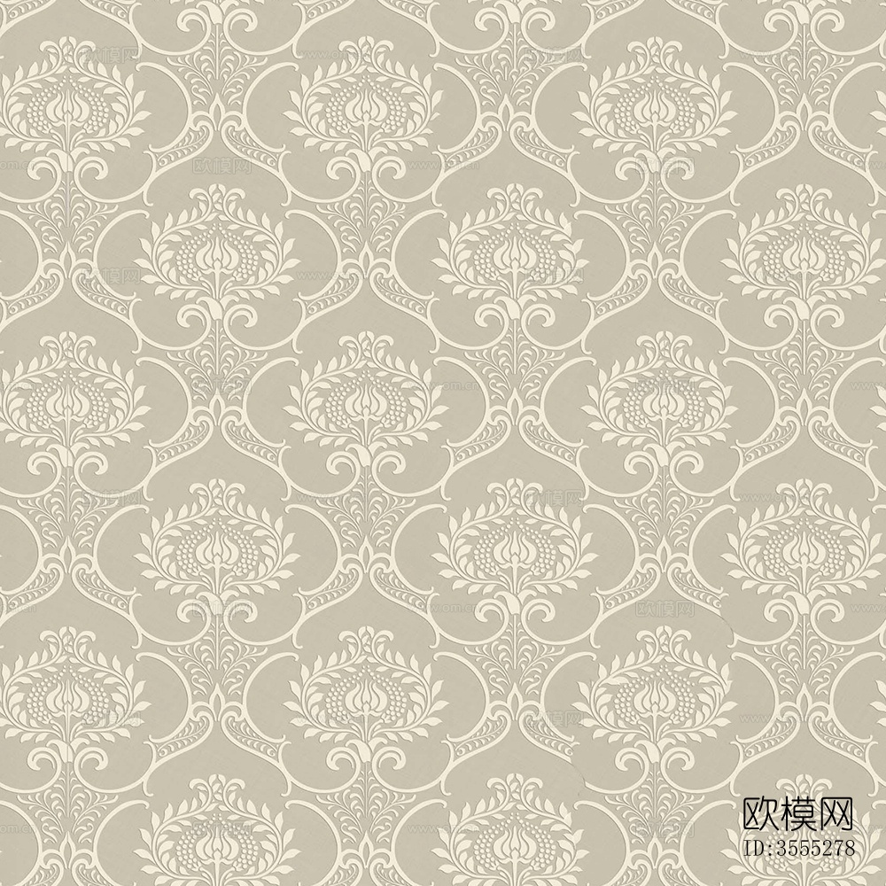 无缝米白色欧式法式古典花纹壁纸壁布墙布下载