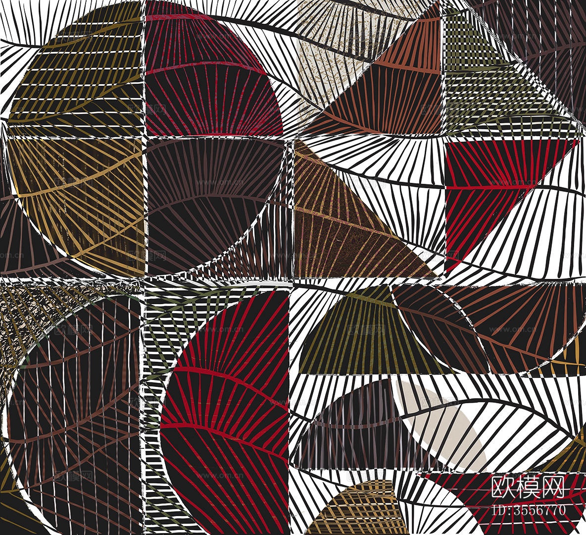 撞色几何壁纸下载