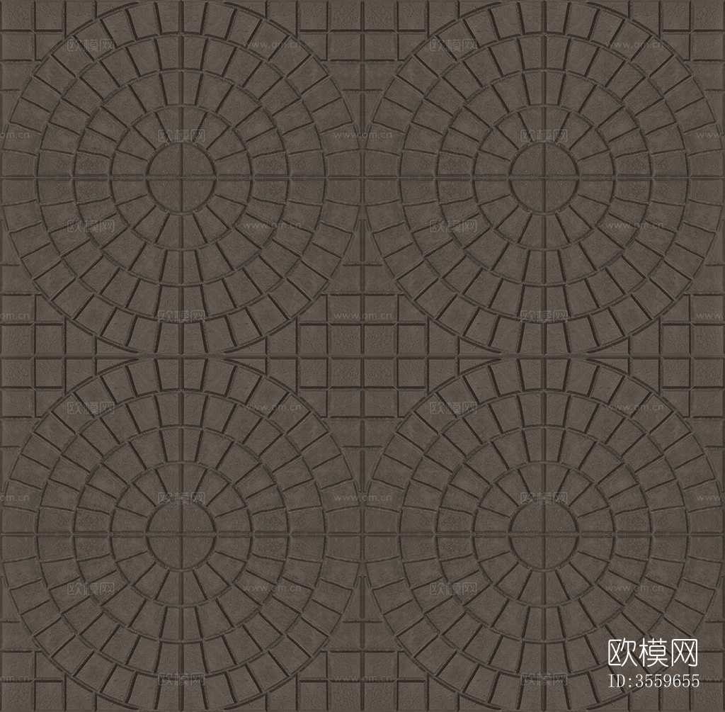 无缝水泥拼花地砖人行道路地面广场铺贴下载