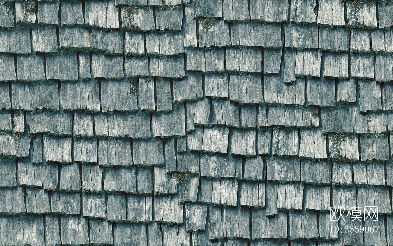 无缝做旧别墅建筑屋顶防腐木瓦片下载