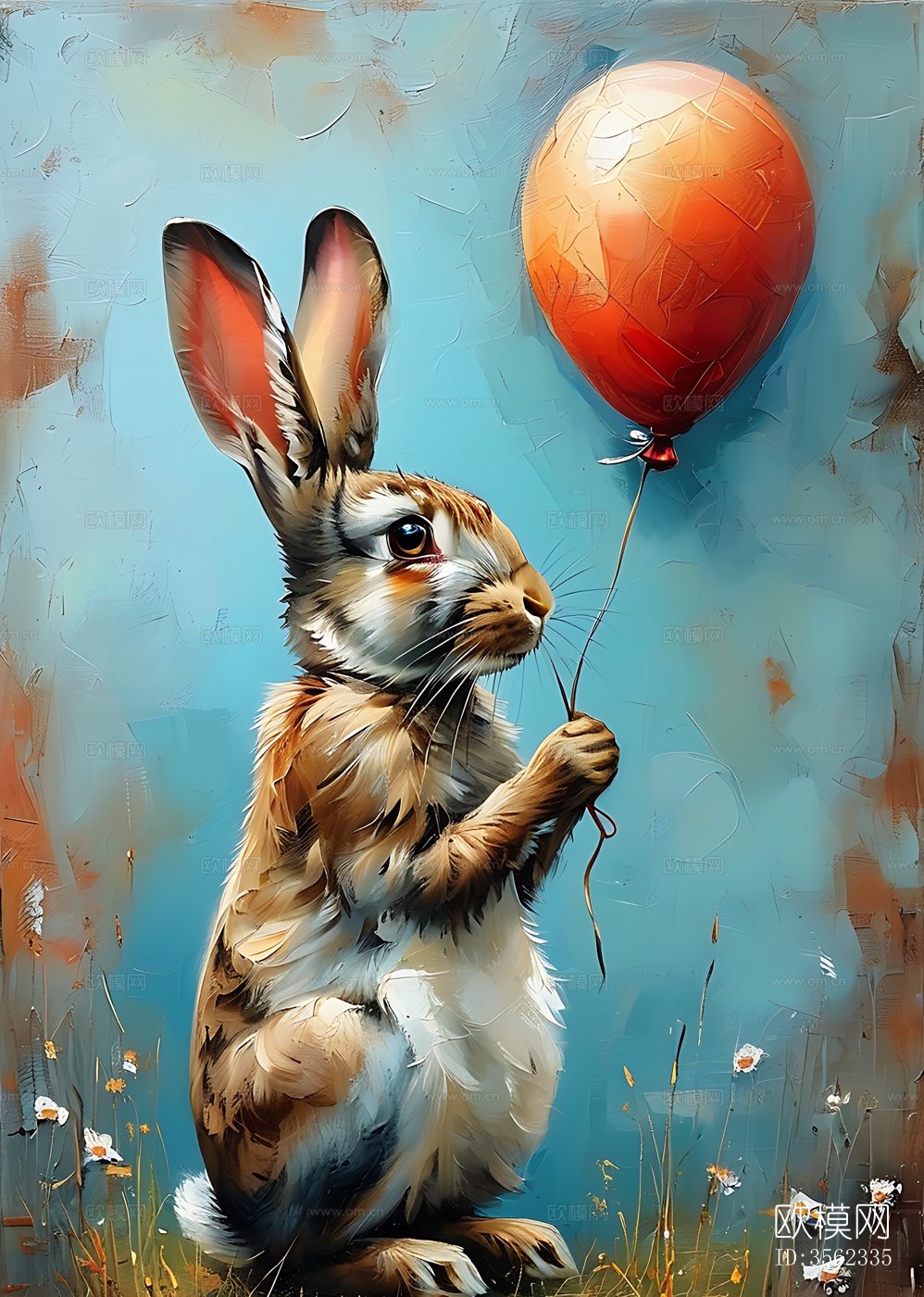 兔子艺术画下载