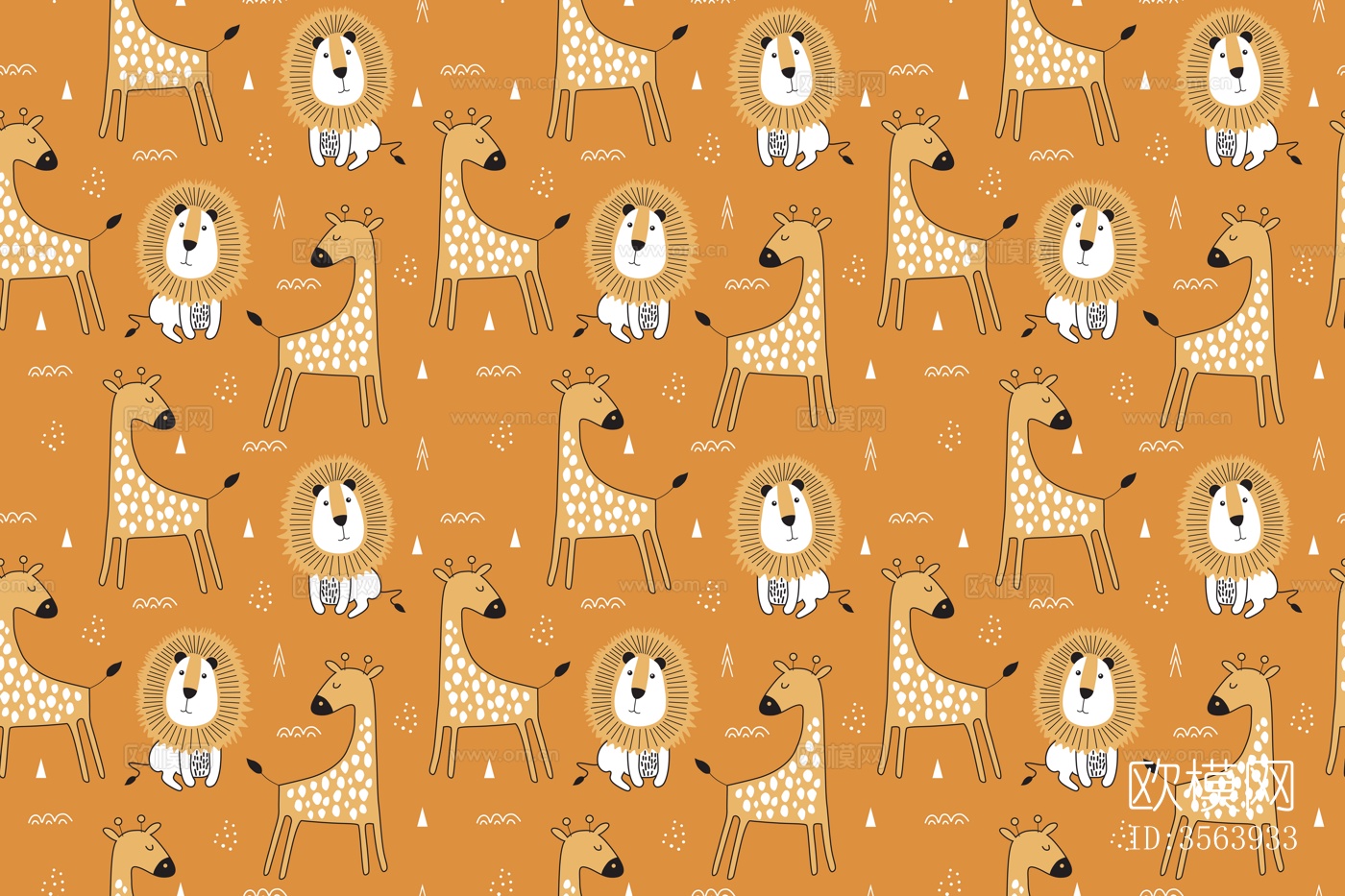 无缝儿童房卡通壁纸下载