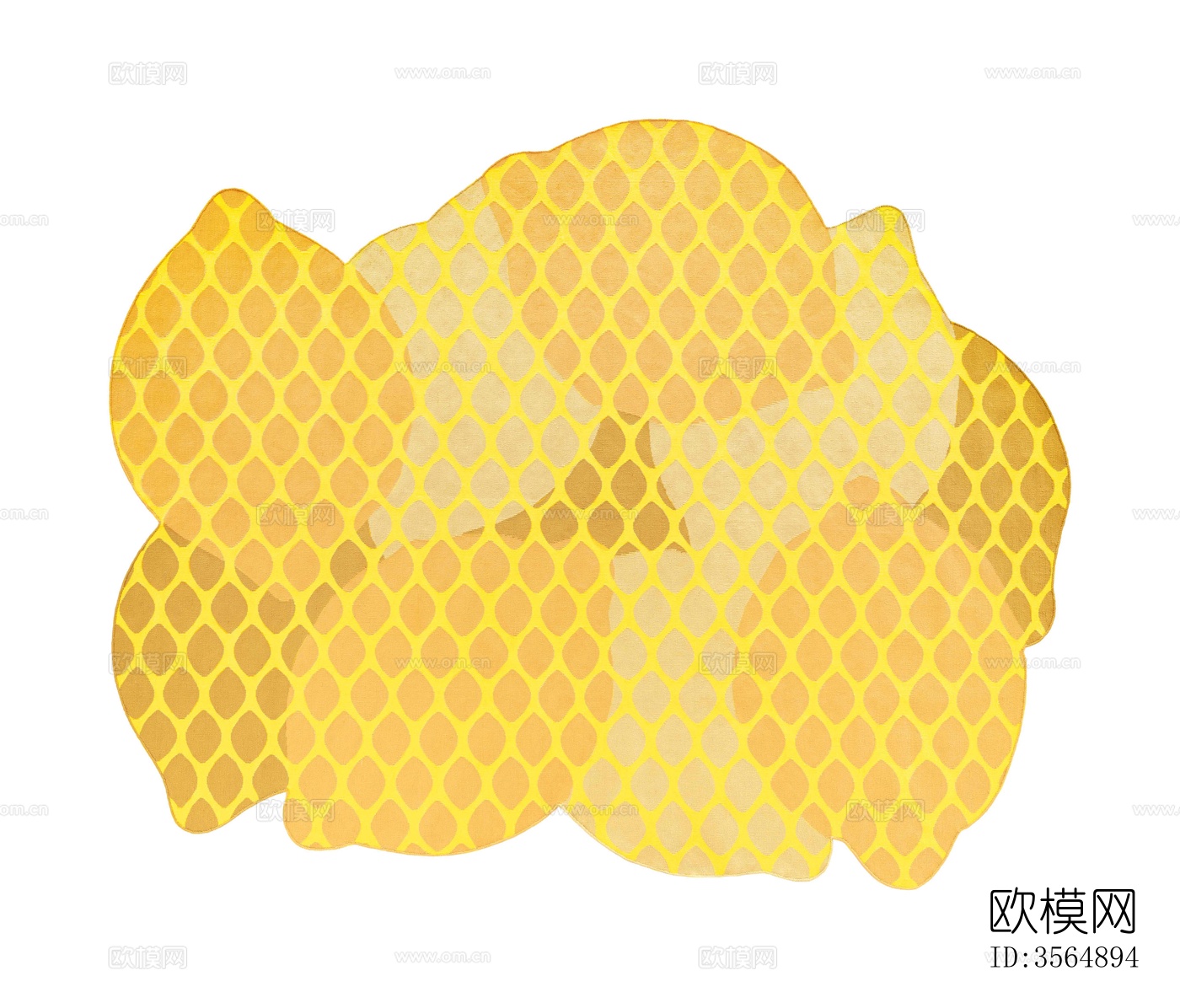 黄色几何地毯下载