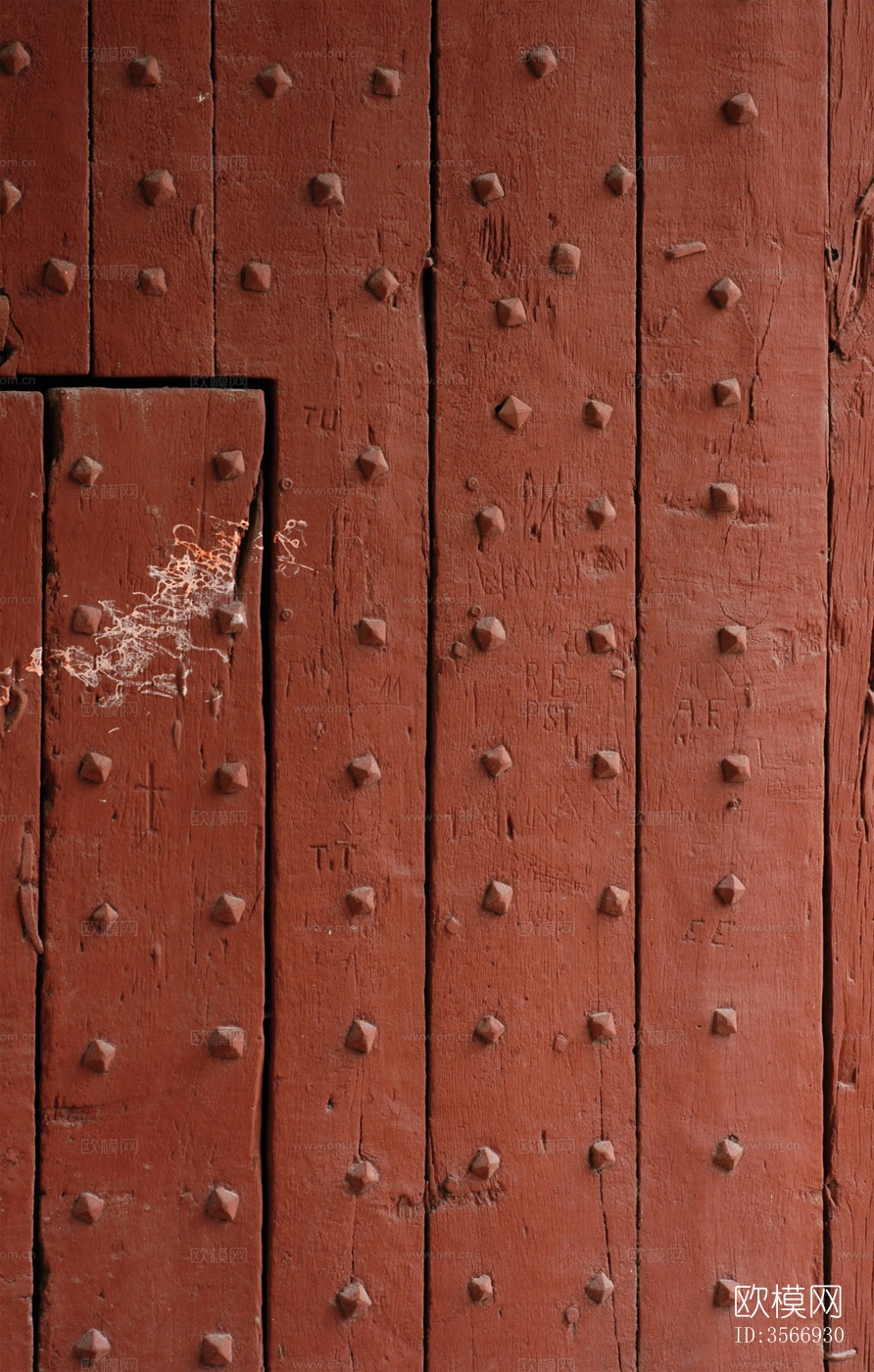 旧老木头带镶嵌金属 木板 旧木板 旧木头下载（渲染图1）