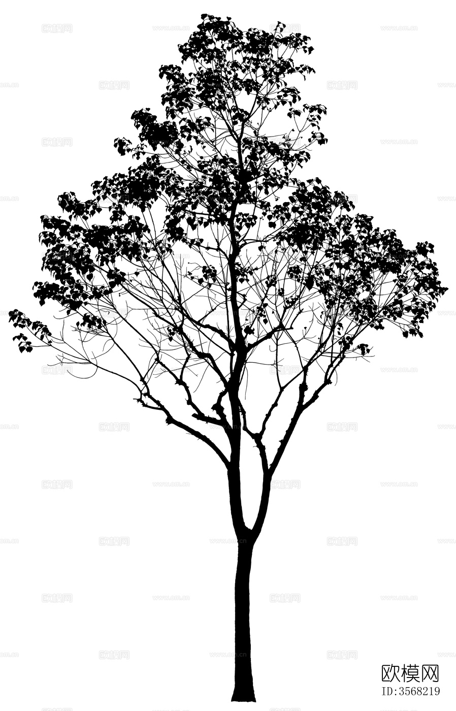树剪影贴图下载