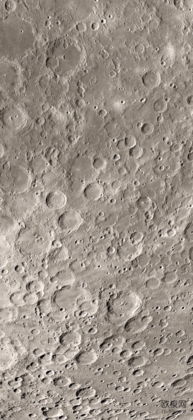 现代月球表面_月球表面_陨石坑贴图下载