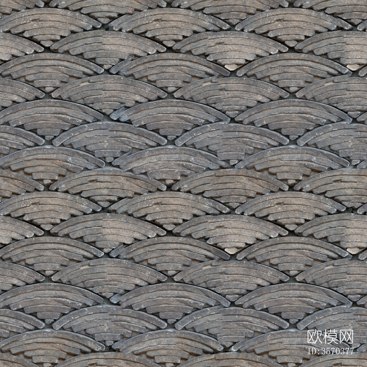 无缝中式立瓦铺地贴图下载