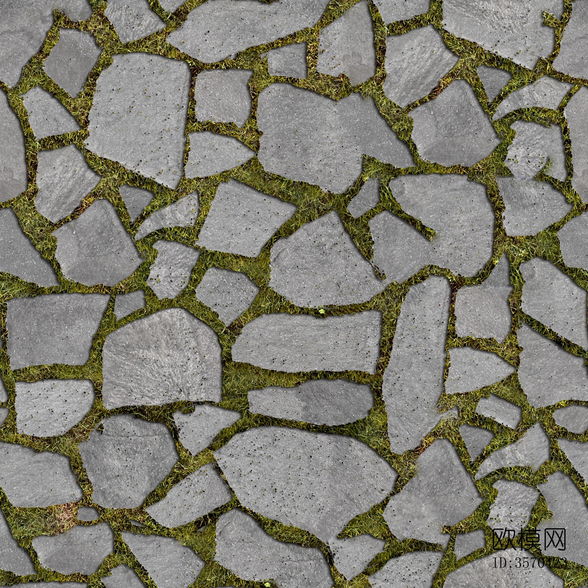 无缝植草砖贴图下载