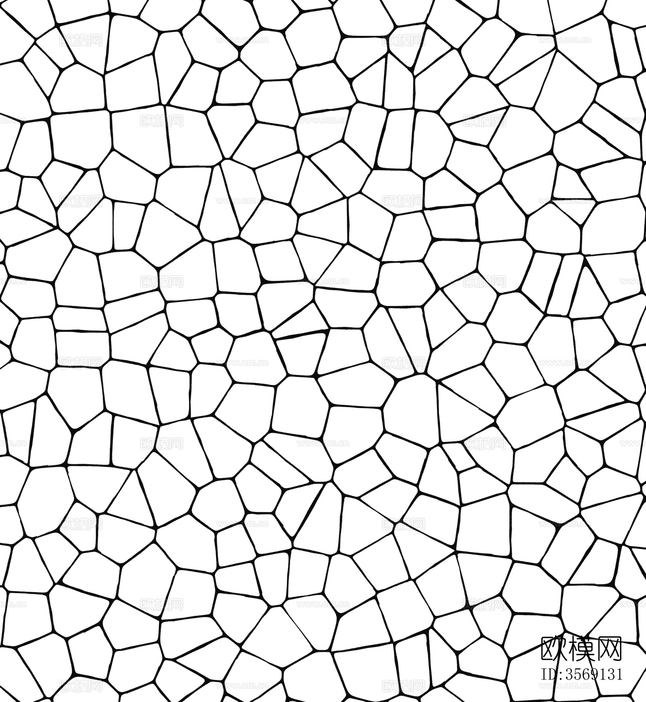 现代黑白冰裂纹花纹贴图下载