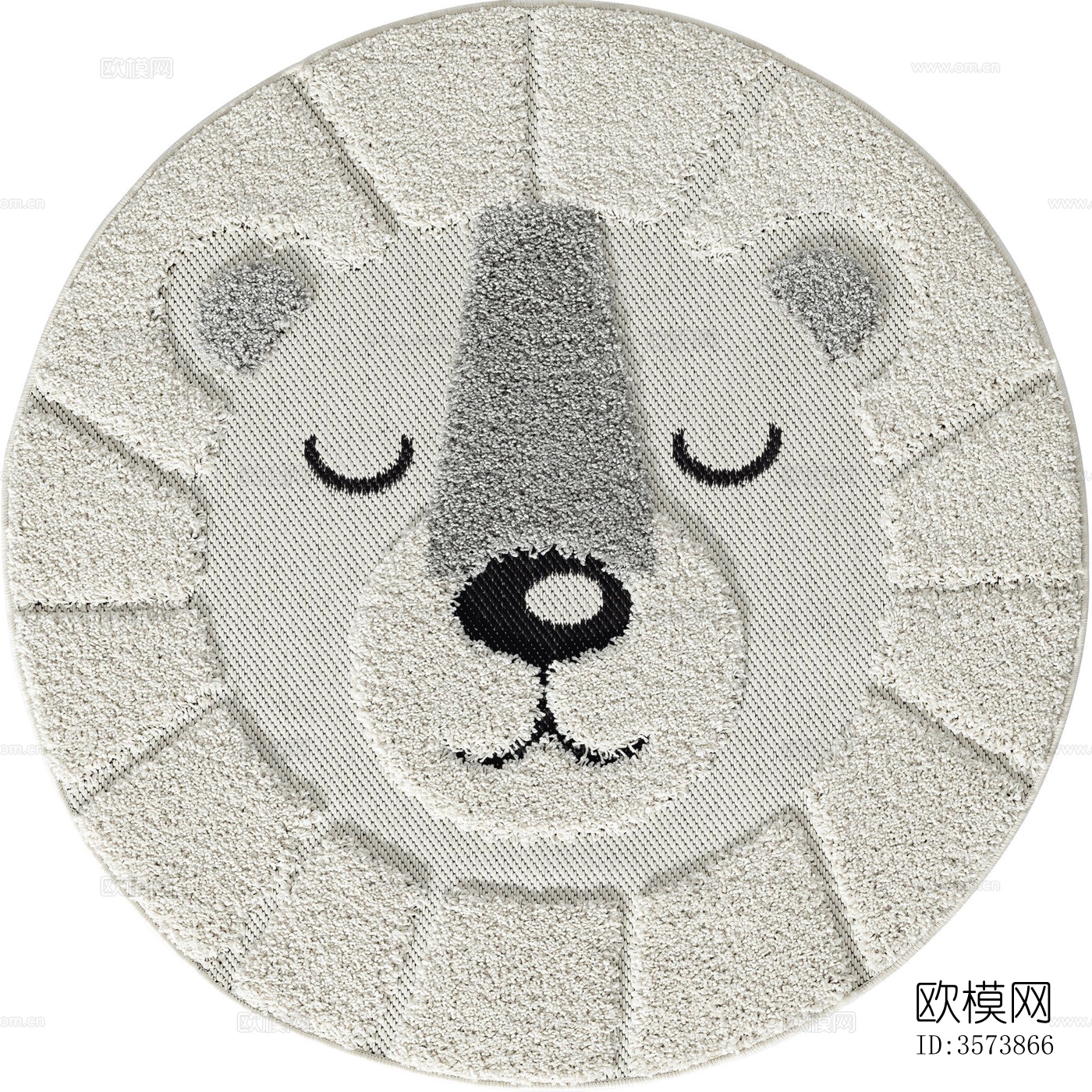 儿童卡通圆形地毯贴图下载