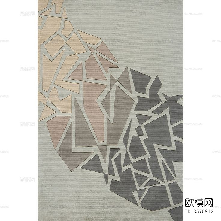 现代简约地毯贴图下载