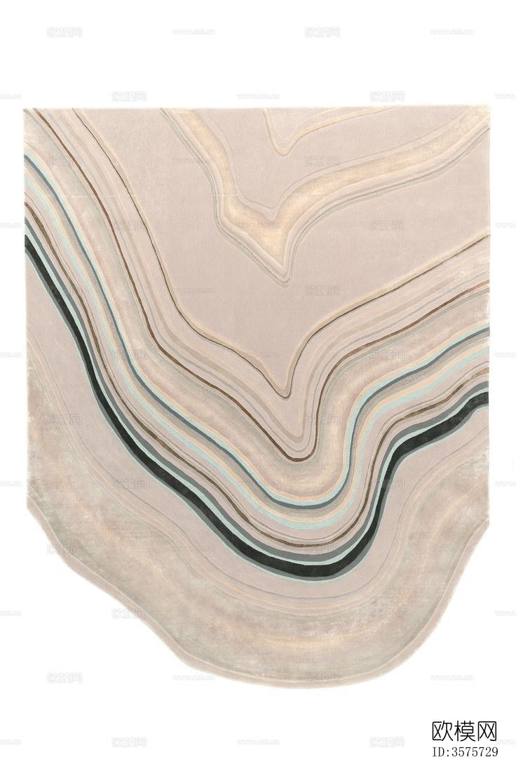 现代简约地毯贴图下载