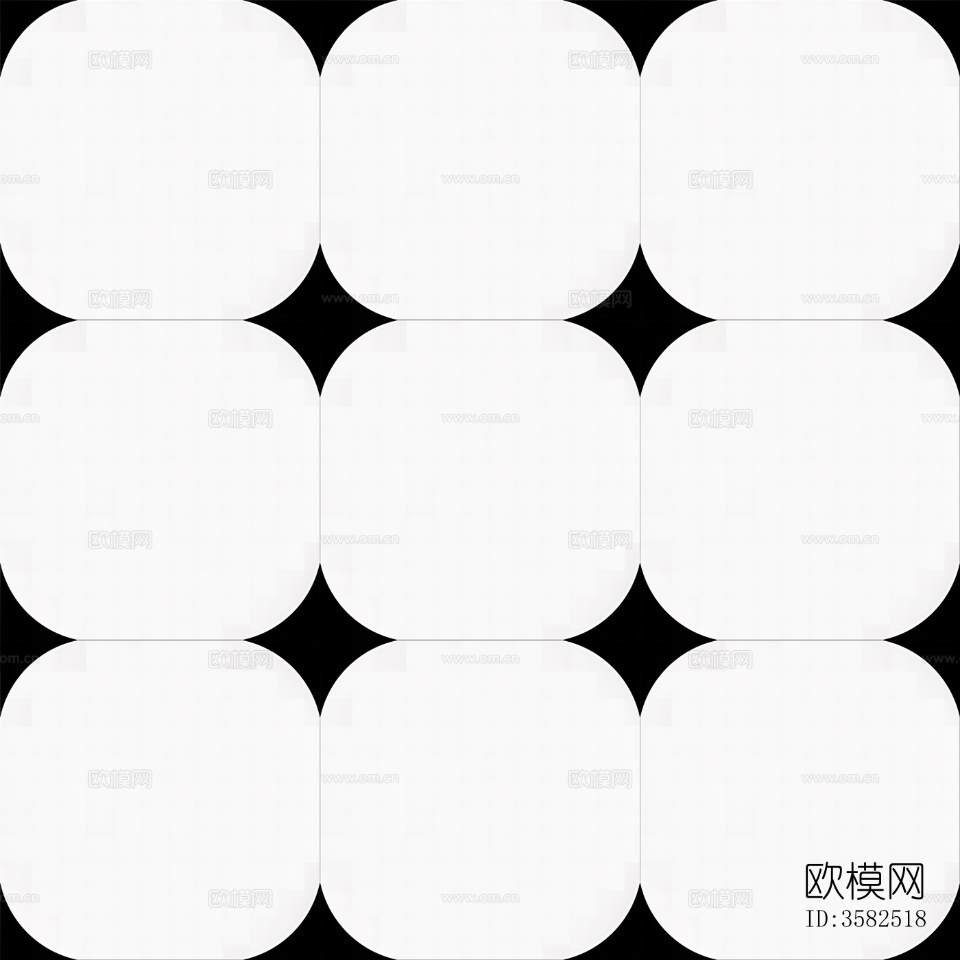 现代简约黑白拼花瓷砖花砖下载