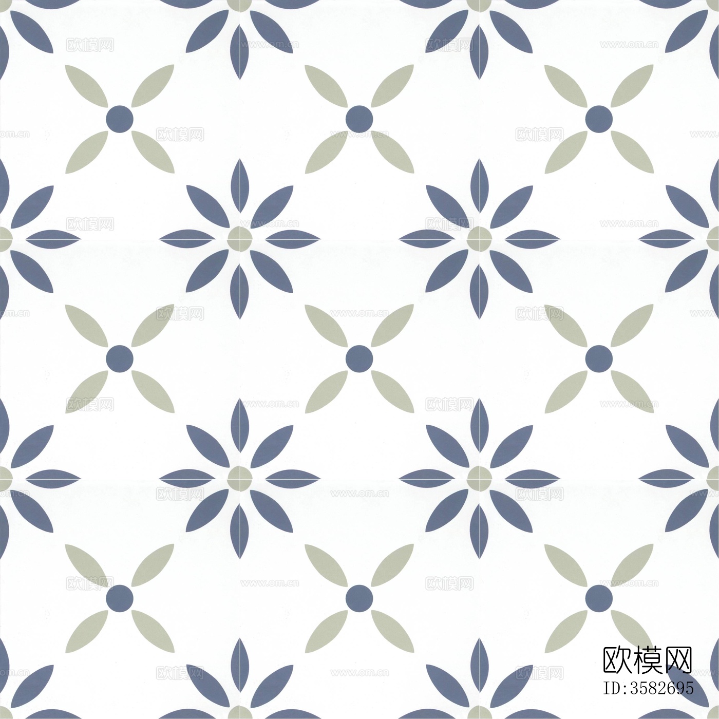 北欧简约花砖下载