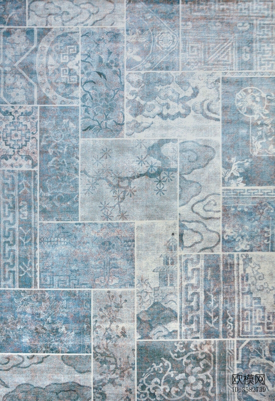 超清中式地毯贴图下载