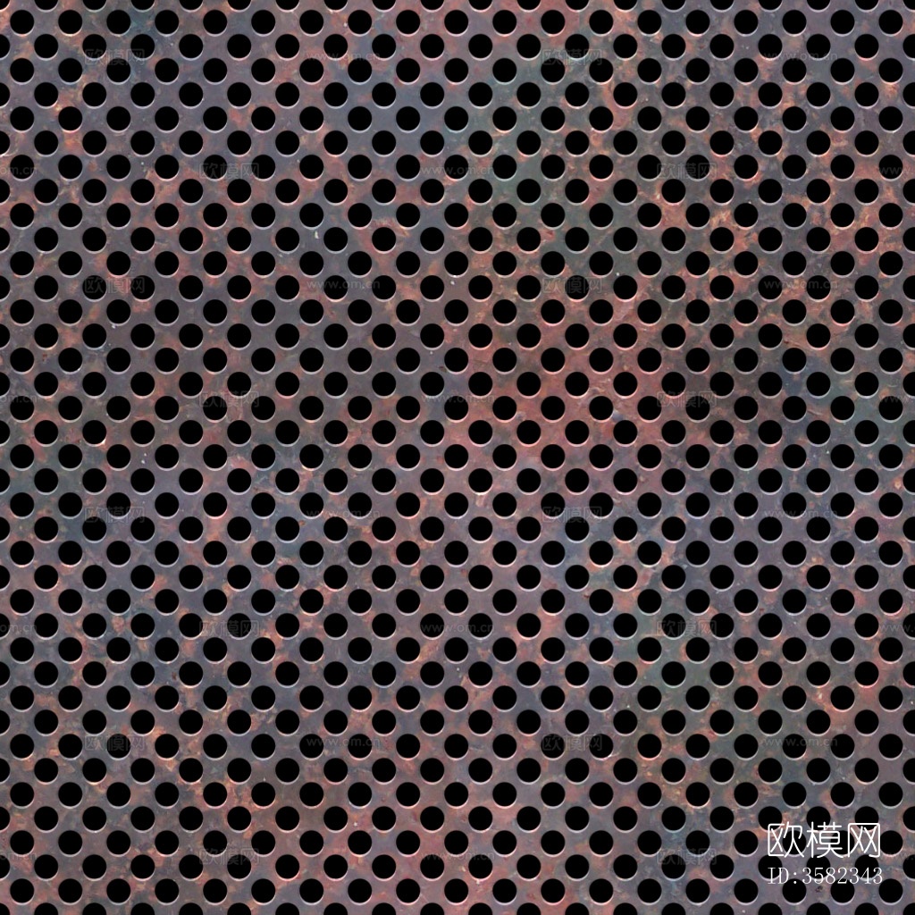 穿孔铝板 穿孔金属板 穿孔板 旧金属穿孔板下载（渲染图4）